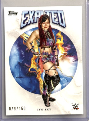 2025 Topps Exalted Iyo Sky Aqua Parallel #49 /150 WWE Raw 079/150