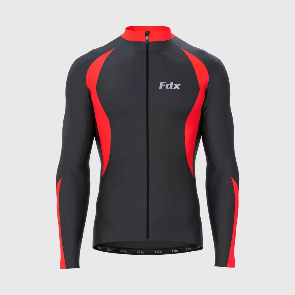 Clerance Cycling Jersey Long Sleeve Thermal Windproof Softshell Jacket Biking - Image 4 of 4