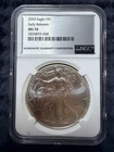 2020 AMERICAN SILVER EAGLE NGC MS70 EARLY RELEASES SILVER LABEL ASE IMMACULATE
