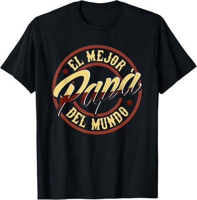 #ad #ad Fathers Day T Shirts in Spanish El Mejor Papa del Mundo T Shirt $19.99
