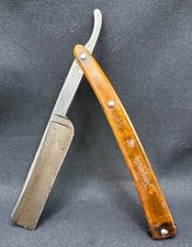 Antique Temperite 25 By Case Straight Razor Andrew Columbus OH Barber College.