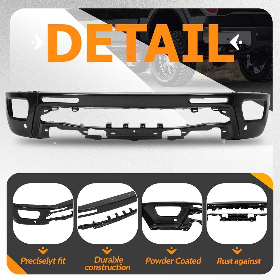 For Ford Ranger 2019-2023 2020 With Sensor Holes Front Bumper Face Bar Steel Foto 4 de 4