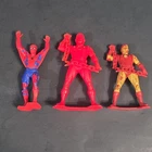 Marx Marvel Comics Group Spider-Man & Iron Man Figures Vintage 1967