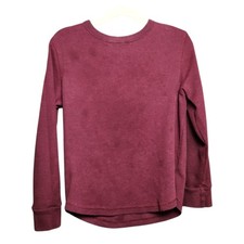 Old Navy Boys Size 8 Long Sleeve Shirt Plum Waffle - Play Condition