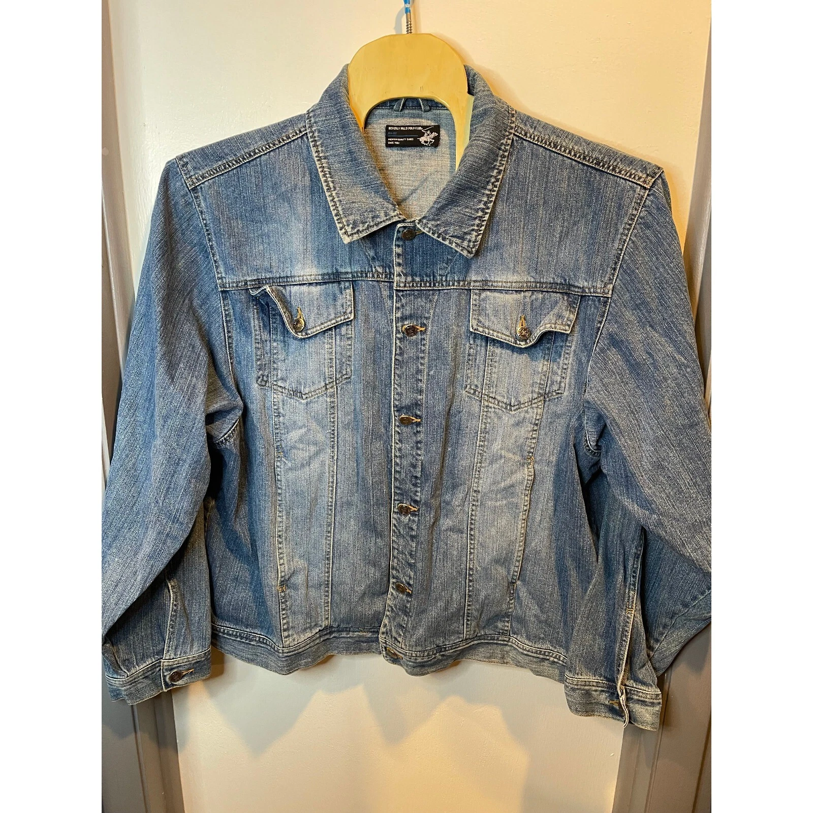 BH Polo Club Mens Jean Jacket Size 3XL