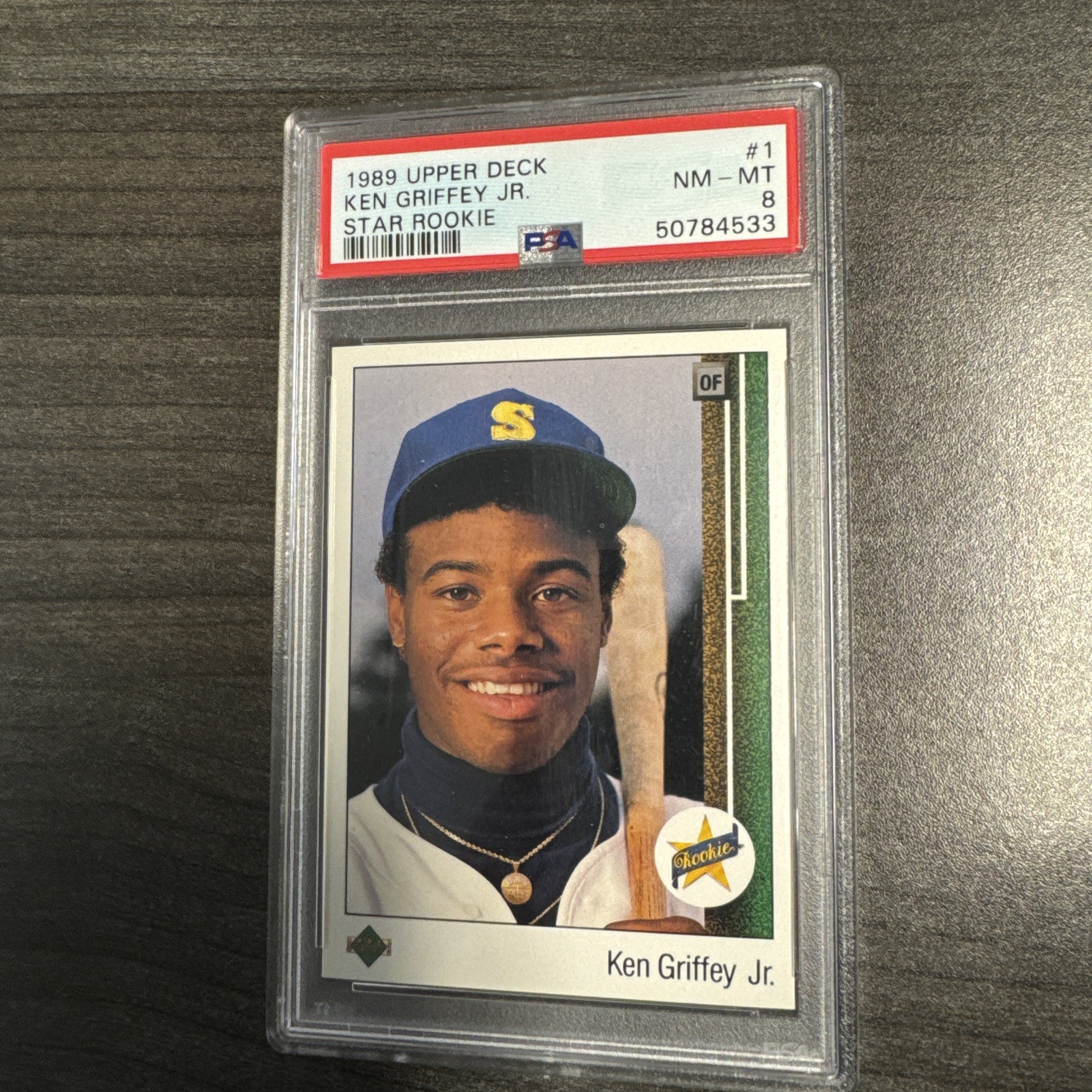 1989 upper deck ken griffey jr psa 8