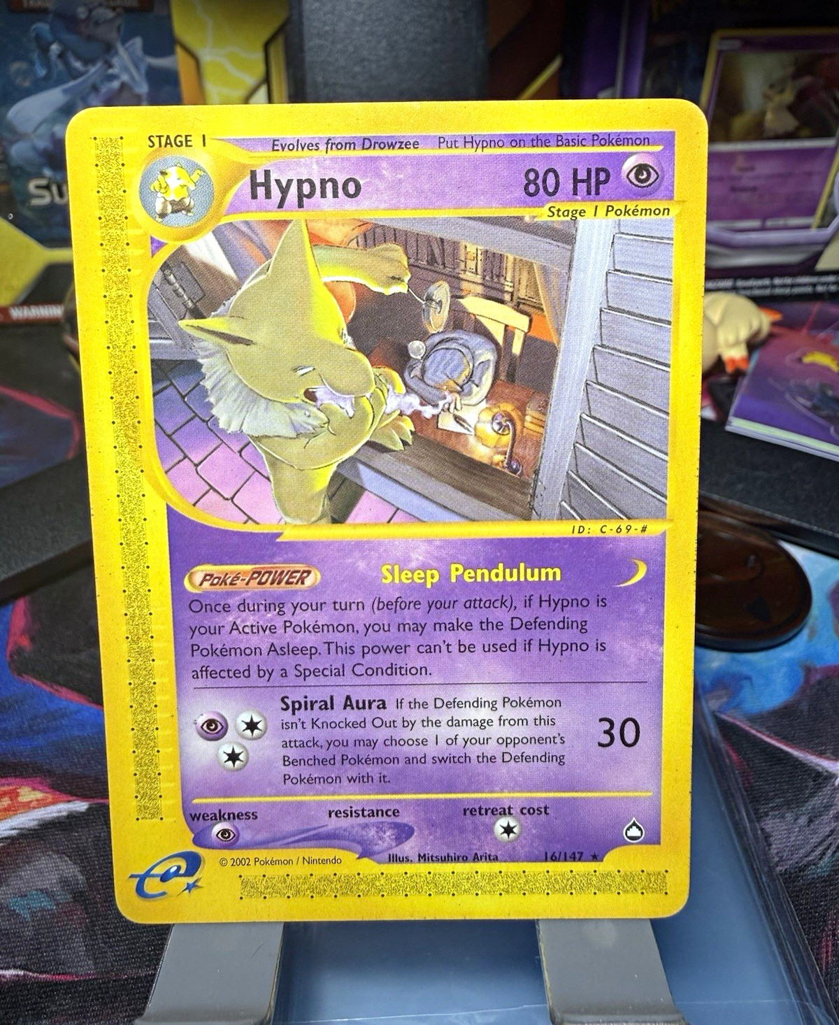 Pokémon TCG Hypno Aquapolis Rare 016/147 Stage 1 Regular 80HP English