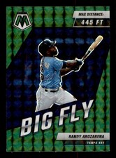 2022 Panini Mosaic #BF-2 Randy Arozarena Big Fly Green Mosaic