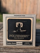 Vintage TRS-80 "POLTERGEIST" CARTRIDGE, BOX, MANUAL Radio Shack 1982
