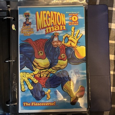 Don Simpson ~ Megaton Man #0 ~ 1996 Fiasco Comic Books VF cond Adult