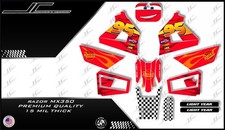 Razor MX350 NEW MODEL graphics kit decals THICK AND HIGH GLOSS