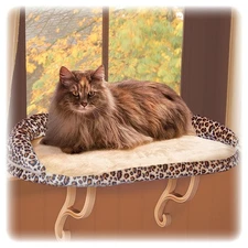 Bolster Kitty Sill Cat Window Perch Bed for Large Cats,Orthopedic Window Hammock