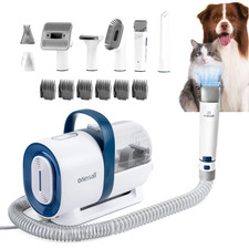 7 in 1 Dog Grooming Kit, Low Noise Pet Grooming Vacuum with 1.5 L Dust Cup, Dog