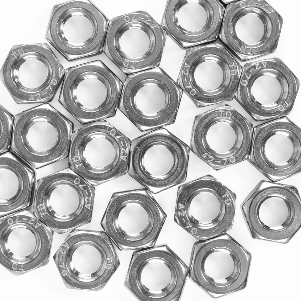 Sechskant-Muttern DIN 934 Edelstahl A2 V2A Rostfrei M2 M3 M4 M5 M6 Bis M16 - Bild 3 von 4