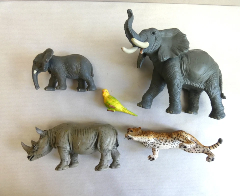 lot 5 animaux sauvages Papo Schleich Safari - Photo 2/3