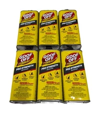 (6 Pack) Goof Off Professional Strength Latex Paint & Adhesive Remover 6 Oz Each