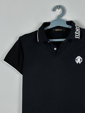 Roberto Cavalli Black Luxury Polo T Shirt Size S