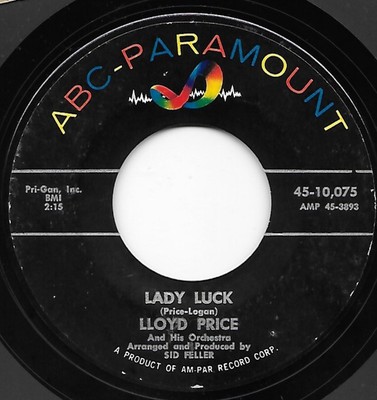 Lloyd Price And His Orchestra - Lady Luck / Never Let Me Go (7'', Single, Styr...