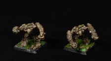 Reaper Miniatures Lesser Earth Elementals Lot of 2 Metal Warlord Pro Painted Exc