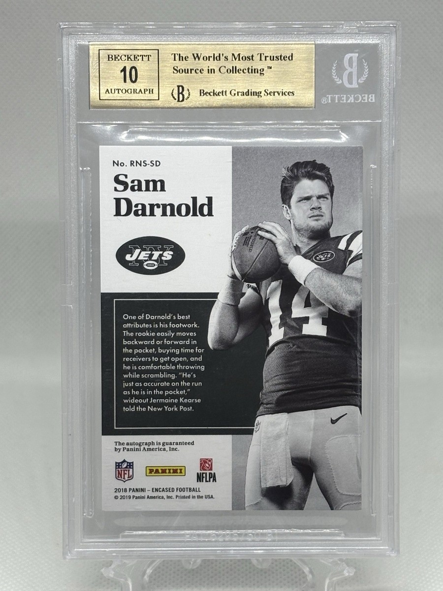 2018 Panini Encased - Rookie Notable Signatures Sam Darnold