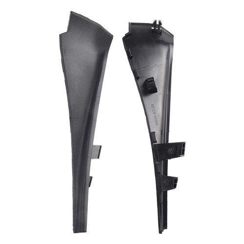 Brand New Extension Trim Part ABS Black Cover Trim Front Practical 2Pcs - Picture 10 of 24