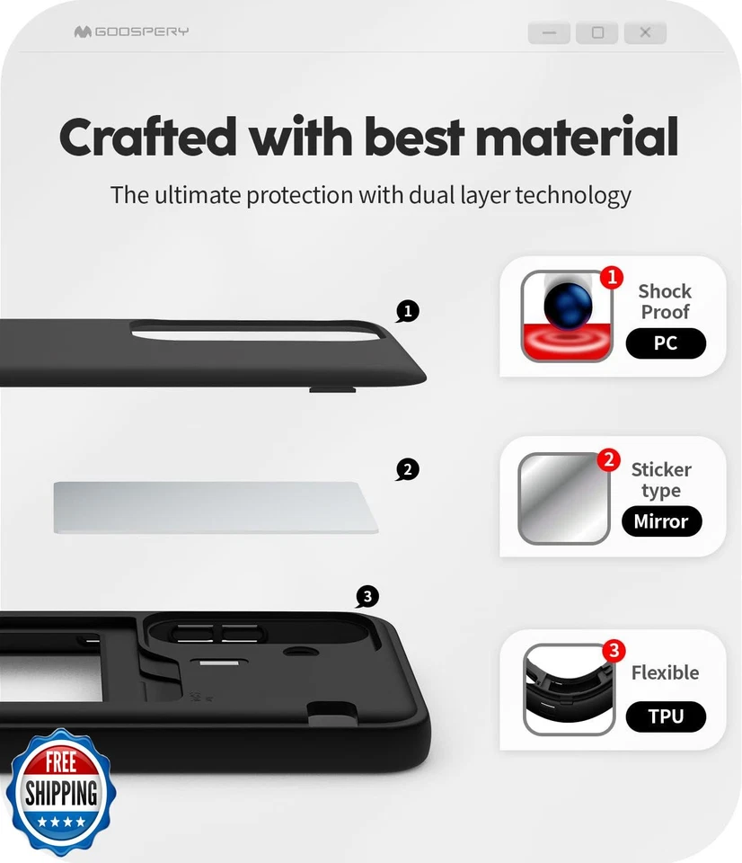 GOOSPERY Parachoques Magnético para Puerta Compatible con Funda Galaxy S24, Ca Foto 4 de 4