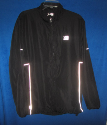 Karrimor Run Full Zip Lightweight Poly Reflective Running Jacket Men s sz L