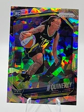 2025 Panini Prizm WNBA JJ Quinerly #95 Cracked Ice Dallas Wings Rookie Card