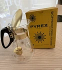 Vintage Pyrex 12-Cup Coffee & Tea Maker w/ Tea Ball + BOX Atomic Starburst MINT