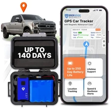 140-Day GPS Tracking Device for Vehicles with Magnetic Case & Extended Battery
