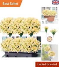 8 Bundles of UV Resistant Artificial Daffodils - Effortless Indoor/Outdoor Decor