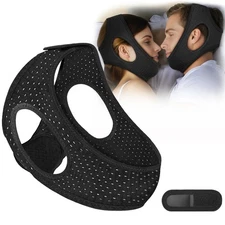 Snore Stop Sleep Apnea Belt Anti Snoring Chin Strap Snoreless Sleep Jaw Solution