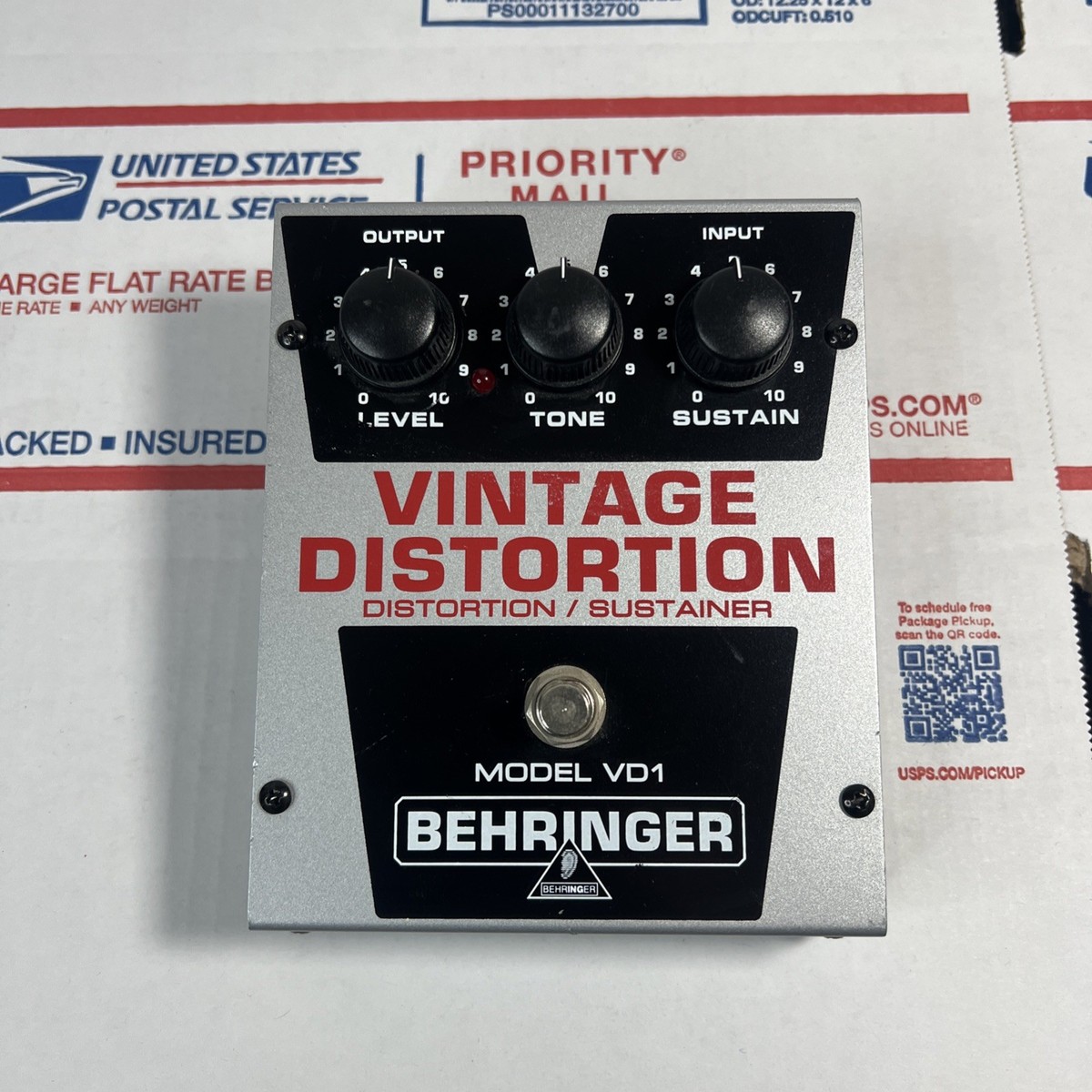Behringer Vd1 Vintage Distortion Effector Electric Guitar Effecter