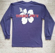    Trader Joe's Small Purple Hibiscus Employee Long Sleeve T-Shirt Unisex  