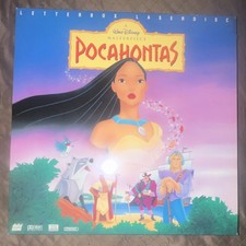 Walt Disney Pocahontas Masterpiece Letterbox LaserDisc Animated Mel Gibson
