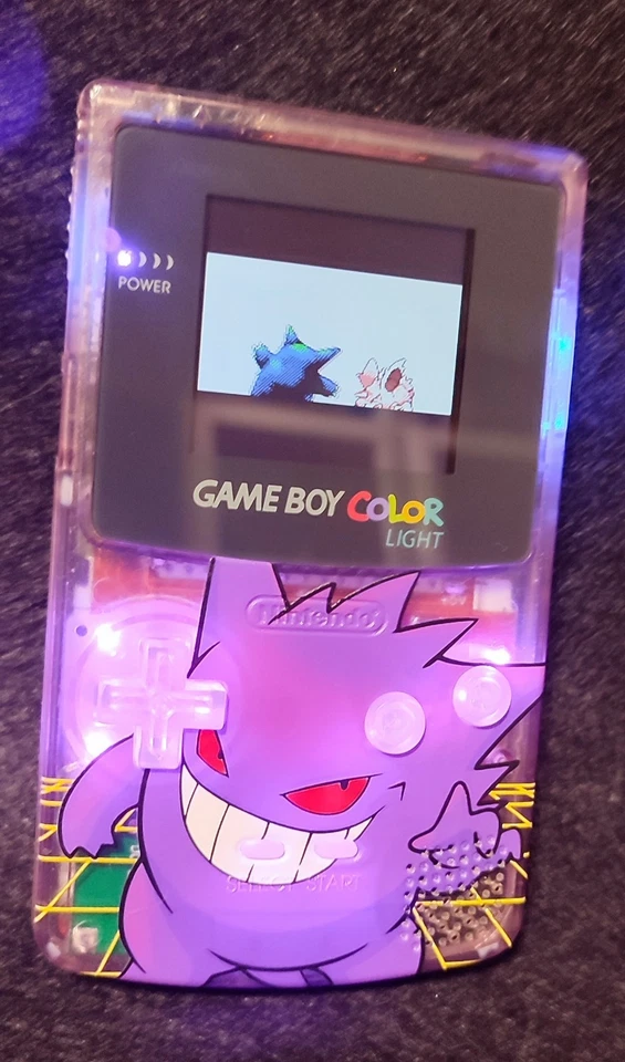 NINTENDO GAME BOY COLOR - IPS 2.2" - POKÉMON GENGAR EDITION - NUOVO - Immagine 2 di 4