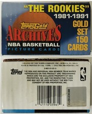 Topps Gold Archives Basketball Set Empty Box – “The Rookies” 1981–1991 – Vintage