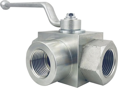 #ad 4568 PSI High Pressure Shut Off 3 Way Hydraulic Ball Valve KHB 1quot; NPT $51.99