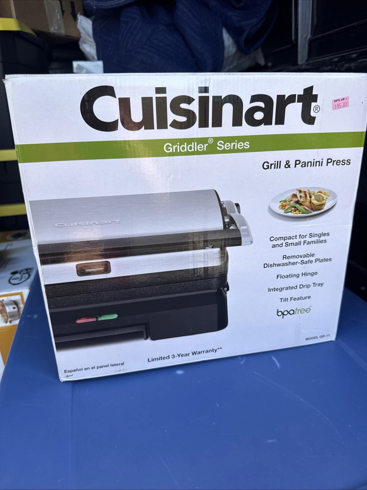 Cuisinart Griddler 3-in-1 Grill and Panini Press
Opens in a new window or tab