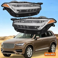 For 2019-2024 Volvo XC90 Left & Right Headlight Front LED Lamp Assembly W/o-AFS