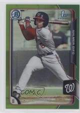 2015 Bowman Chrome Prospects Green Refractor 76/99 Wilmer Difo #BCP241 0e1