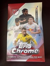 2021 Topps Chrome MLS Soccer Factory Sealed HOBBY Box-Chrome AUTOGRAPH