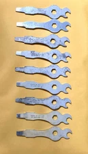 Lot Of 9 MECCANO SPANNERS SCREWDRIVERS WRENCHES STAMPED MADE IN ENGLAND VTG