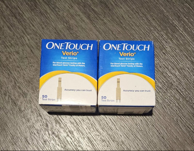 OneTouch Verio Glucose Blood Test Strips - 100 Count, Exp-05/2025