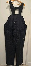 RefrigiWear Men's Iron-Tuff Insulated Low Bib Overalls -50F Cold Protection