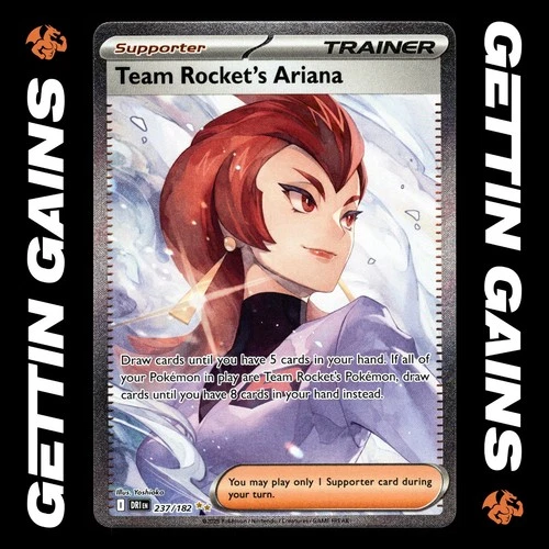 Team Rocket's Ariana - 237/182 - SIR - Destined Rivals - Pokemon Card - NM/M