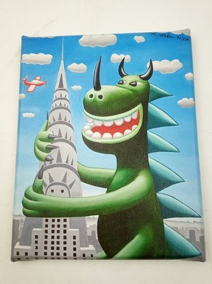 Melvin Mcgee Signed Canvas Print Good-Zilla  8x10 Limited Edition 31/250
