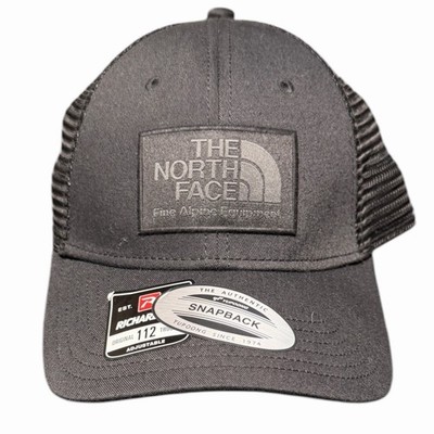 The North Face Mudder Trucker Hat Black Mesh Back Adjustable One Size Men