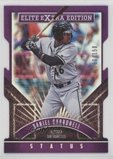 2015 Panini Elite Extra Edition Status Purple Die-Cut /150 Daniel Carbonell v6p