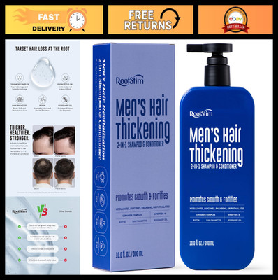 DHT Blocking Shampoo for Men - Hair Thickening, Anti-Hair Loss, Biotin & Saw Pal